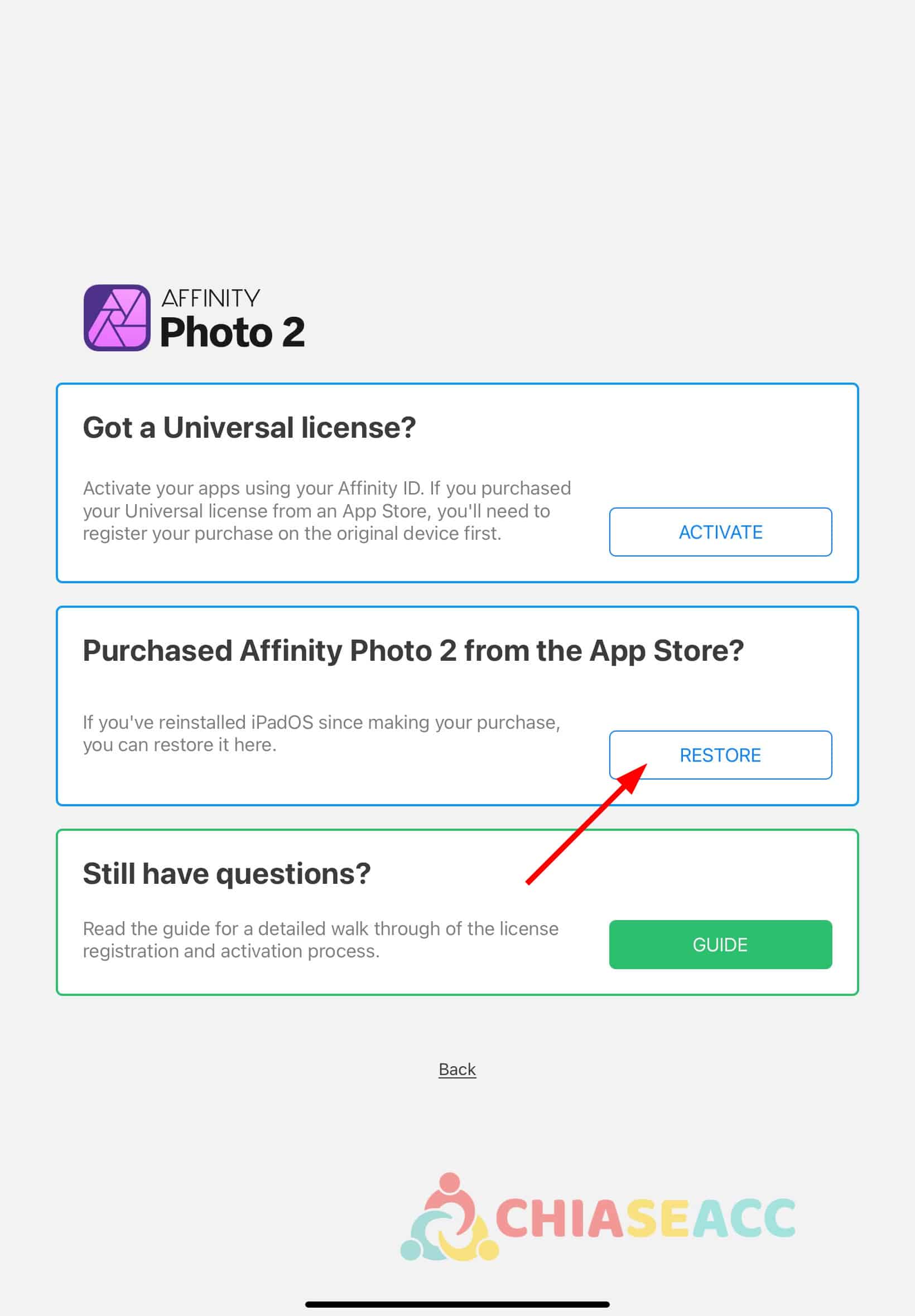 Affinity Photo 2 for iPad, MacOS, Window 2