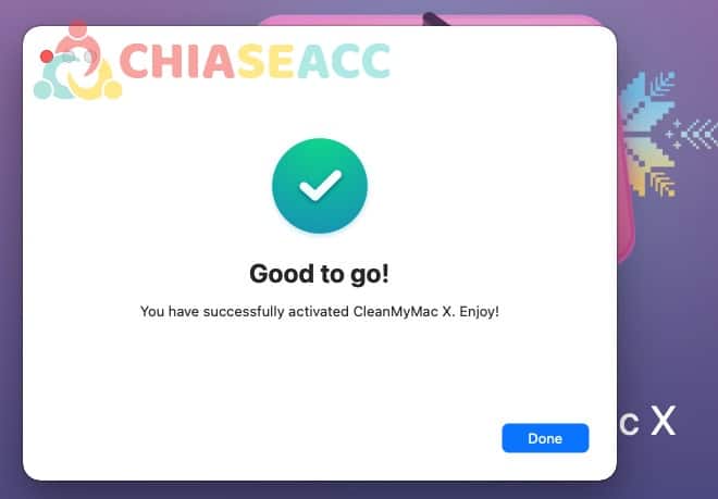 active thanh cong cleanmymac x