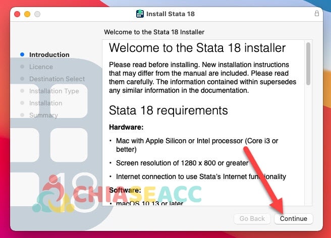 Hướng dẫn cài đặt phần mềm Stata 18 Macos B2